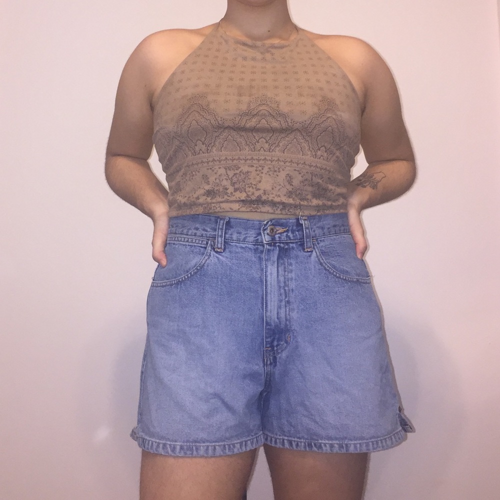 HIGH-WAISTED VINTAGE GAP JEAN SHORTS